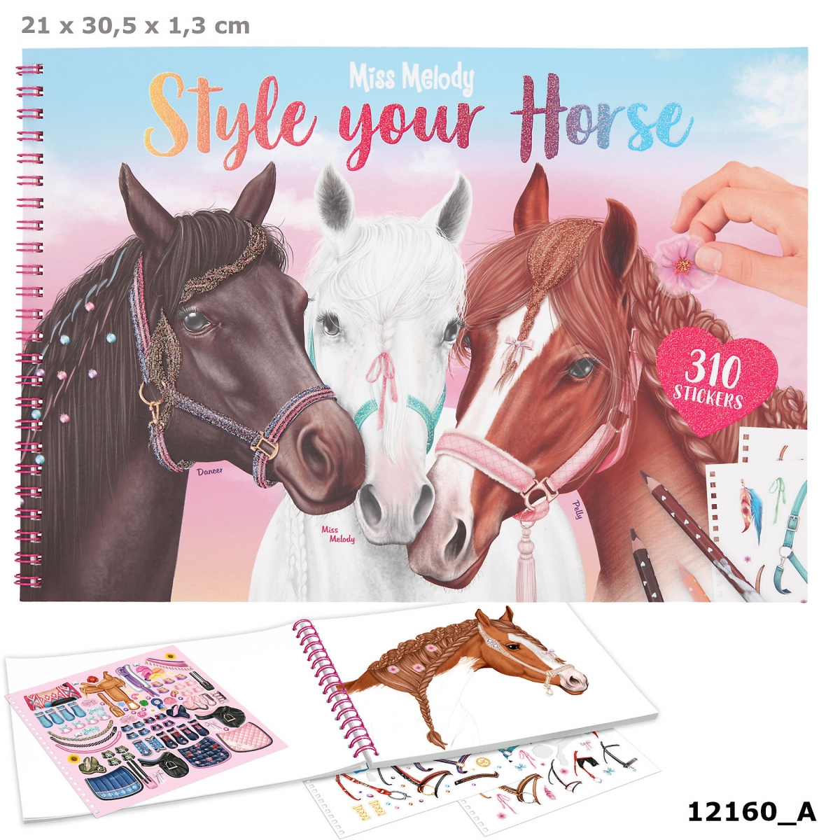 Depesche 2783  Miss Melody  Livre à Colorier Style Your Horse 