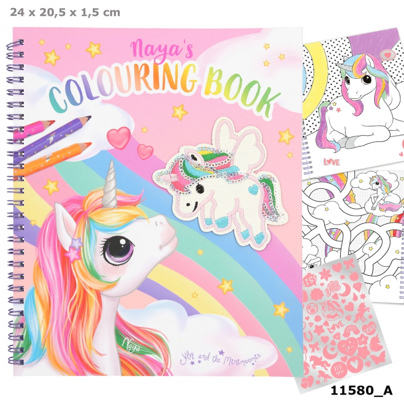 Ylvi colouring book with unicorn and sequins