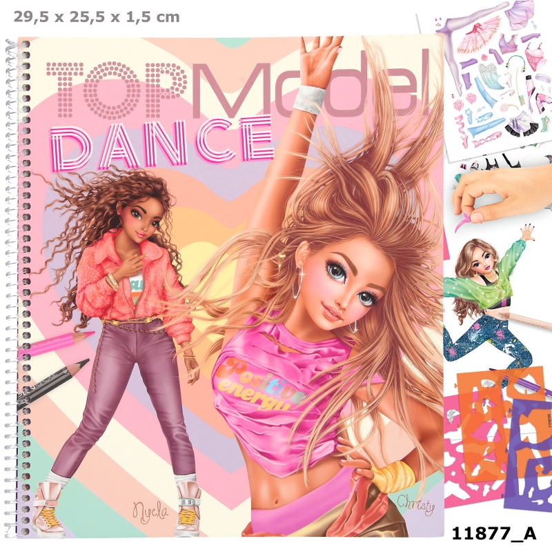 TOPModel DANCE kleurboek