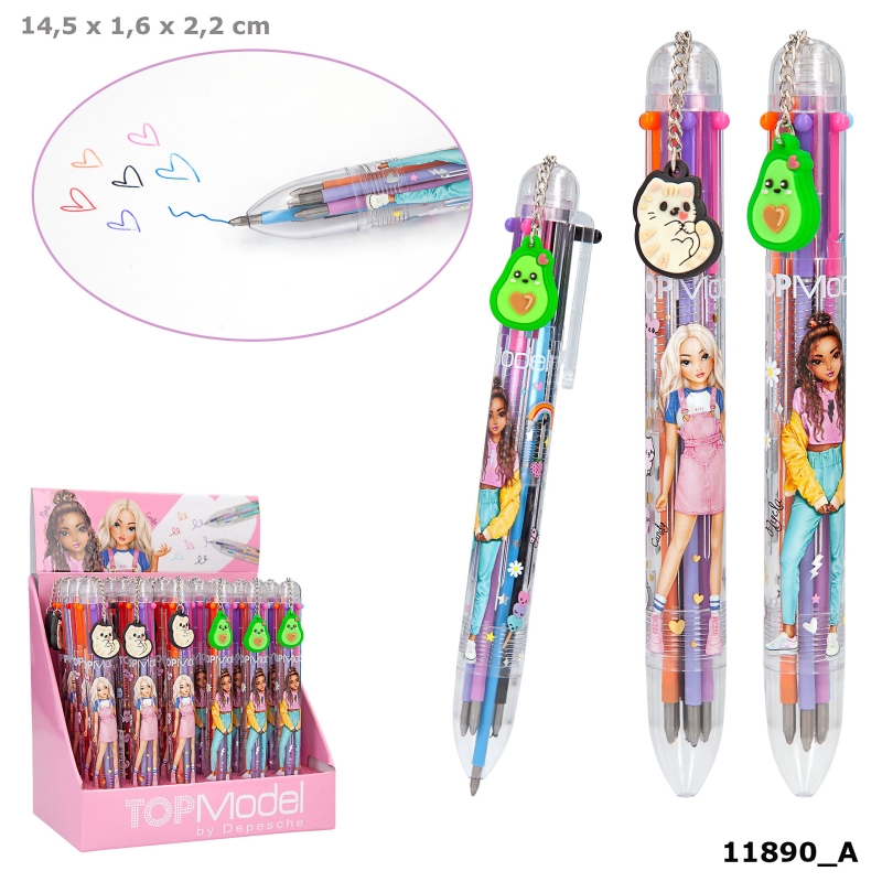TOPModel Gel Pen With 6 colours