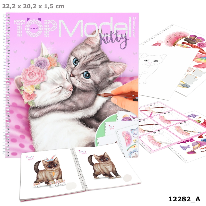 Album à colorier Create Your  TOPModel Kitty