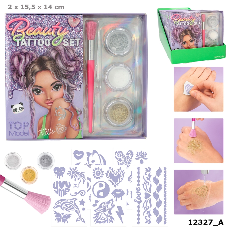 TOPModel Kit de tatouage scintillant BEAUTY and ME