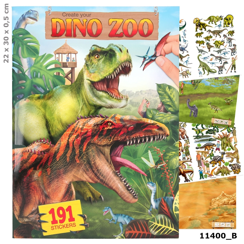Create your DINO ZOO Colouring Book