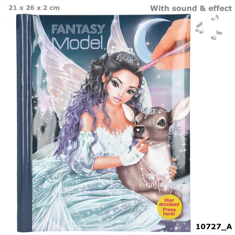 Fantasy Model Colouring Book With LED & Sound ICEPRINCESS