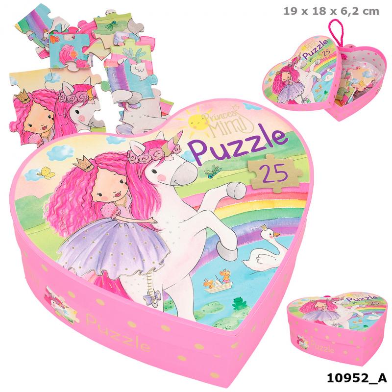 Princess Mimi Puzzle in Herzschachtel, 25 Teile