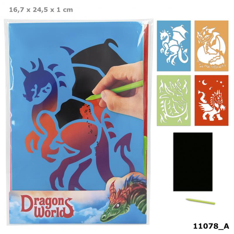 Depesche 11079 Malbuch Magic Scratch Book Dino World Underwater 20 x 19,3 x 2 cm 