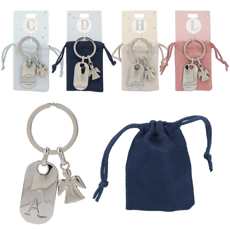 Keyring With Letter And Angel