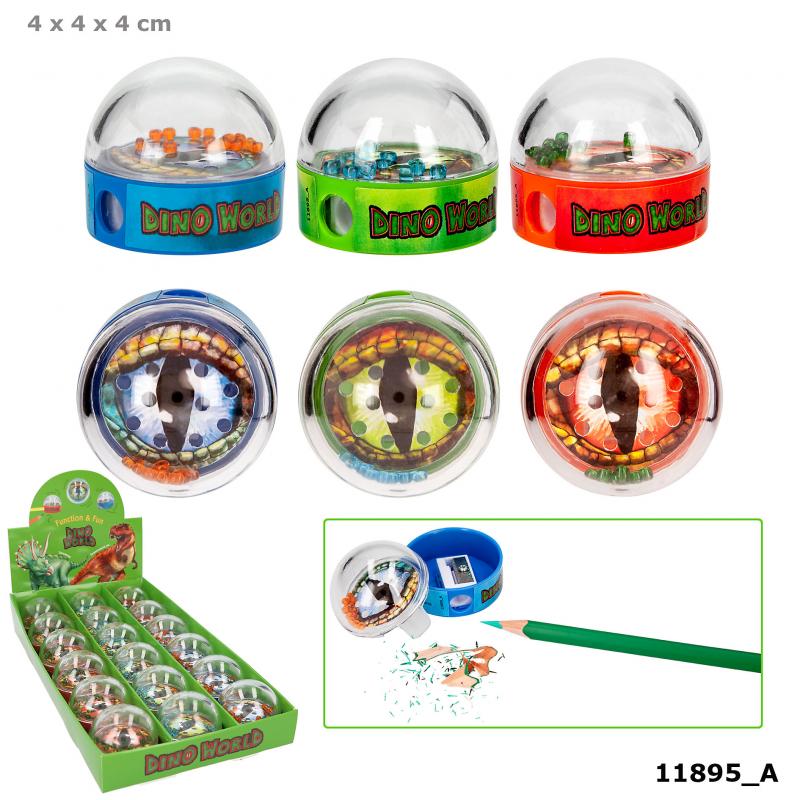 Dino World pencil sharpener with patiences