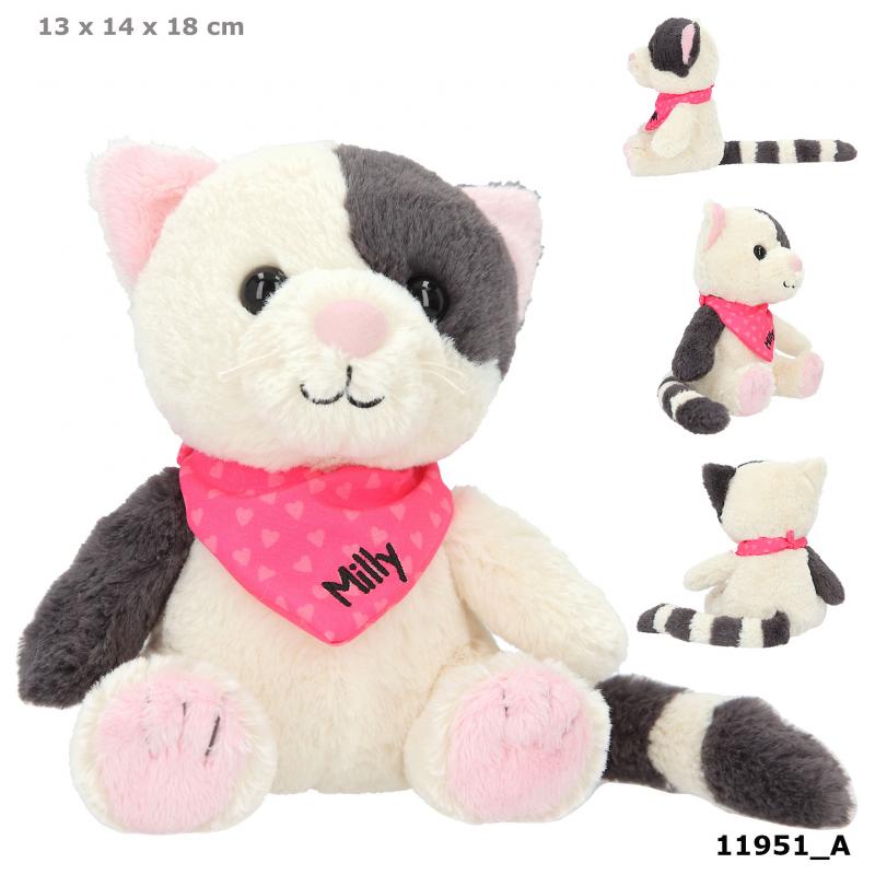 SNUKIS Peluche chat Milly 18 cm
