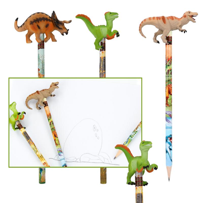 Dino World lápiz con figura dino 