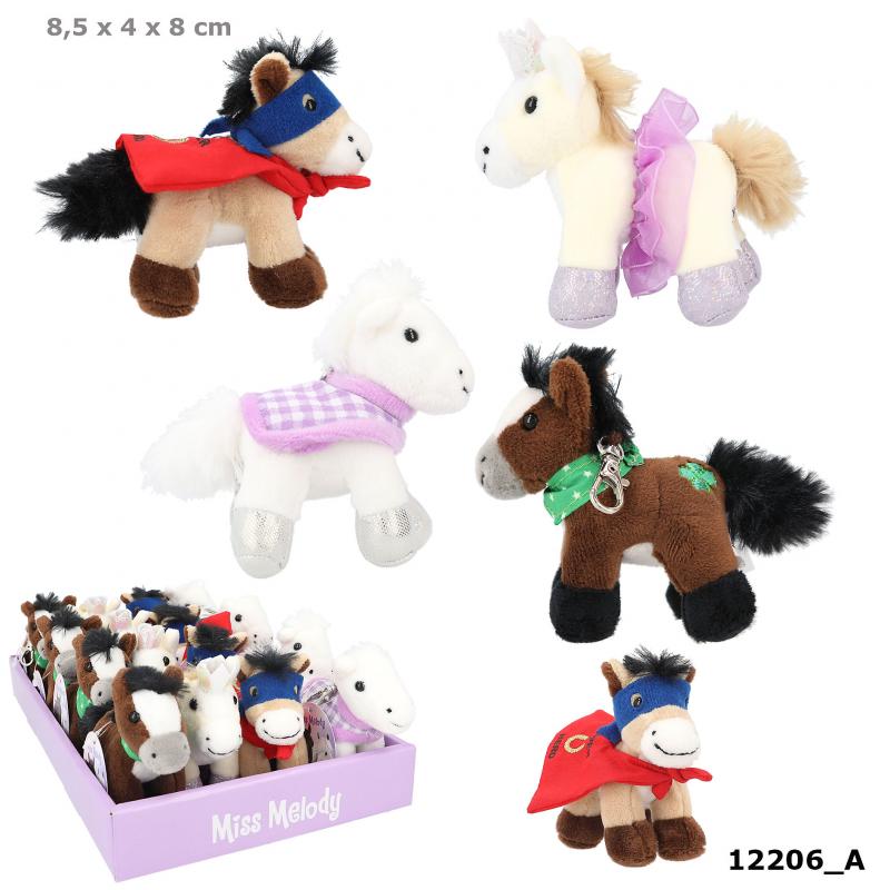 Miss Melody Small Plush Horse With Carabiner