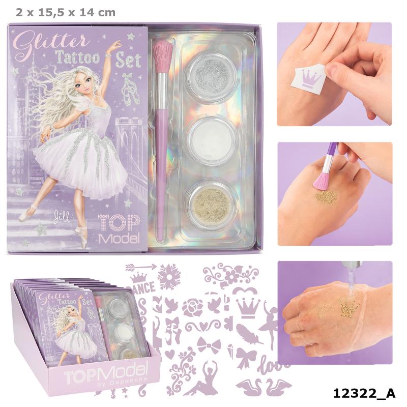TOPModel Set de tatouages paillettes  BALLET