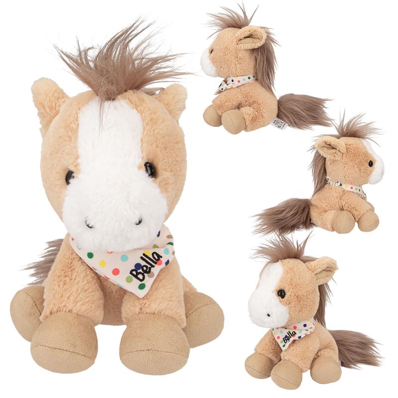 SNUKIS knuffel paard Bella 18 cm