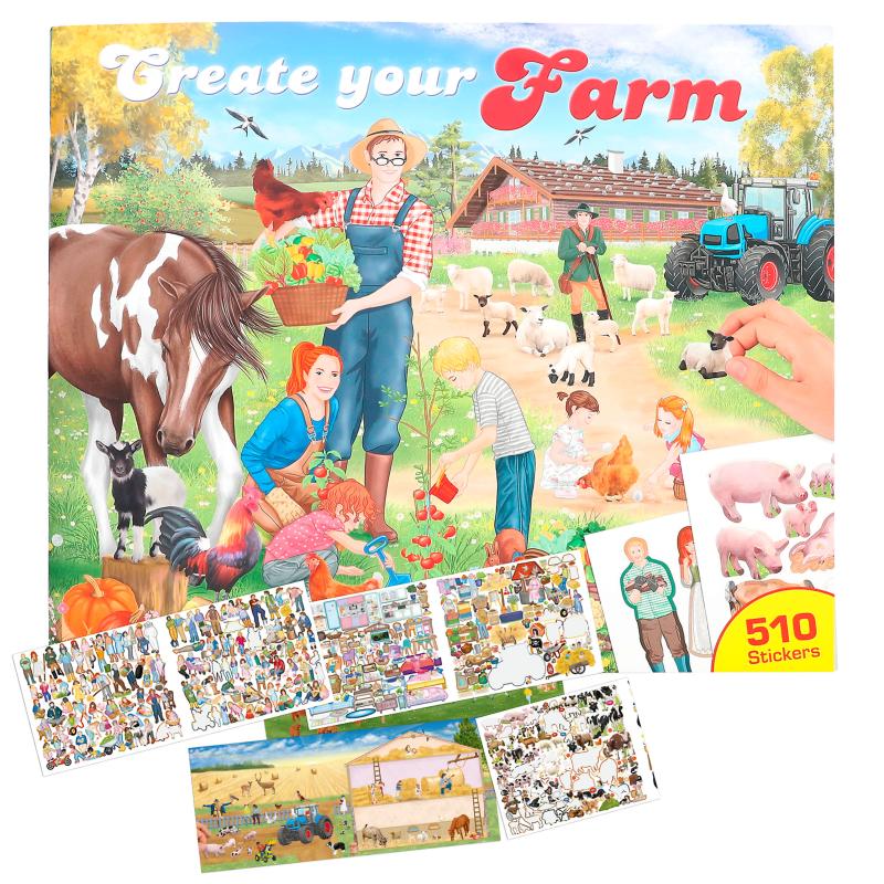 Create your Farm cuarderno para colorear