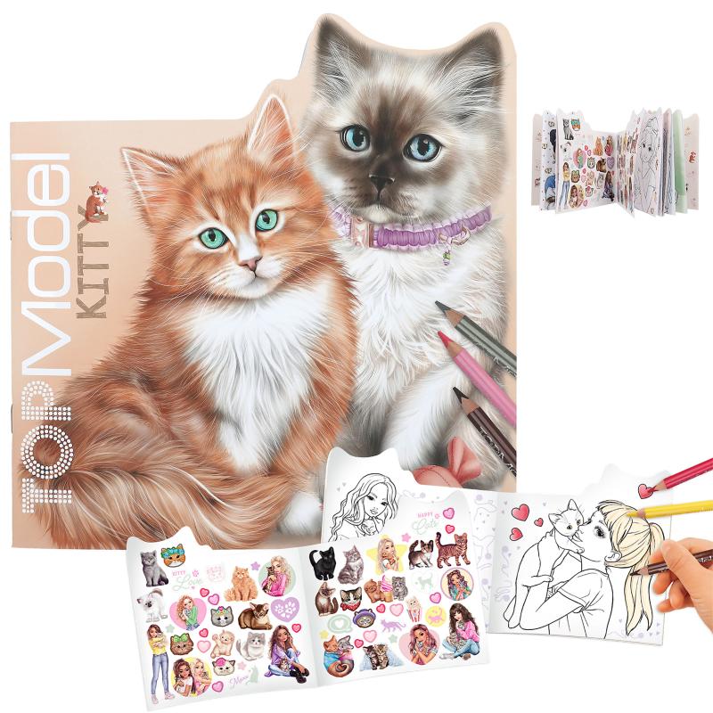 TOPModel Kitty Colouring Book Figural KITTY and DOGGY