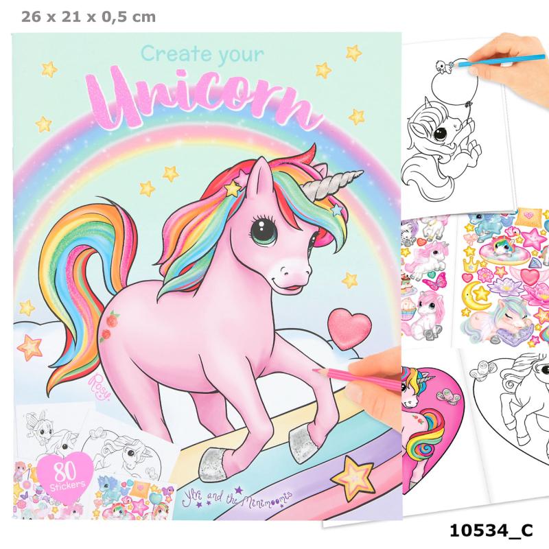 Ylvi Create your Unicorn Colouring Book