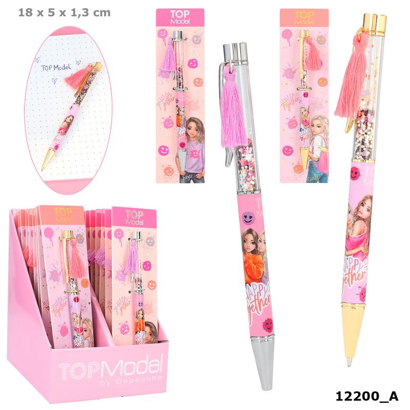 TOPModel Ballpen with confetti HAPPY TOGETHER