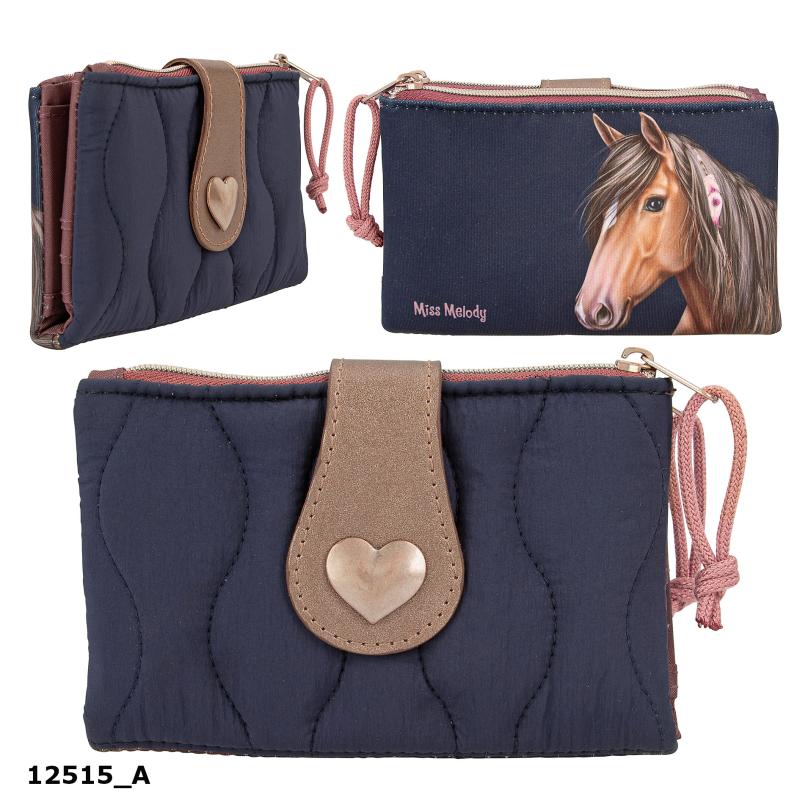 Miss Melody Purse With Quilting NIGHT HORSES