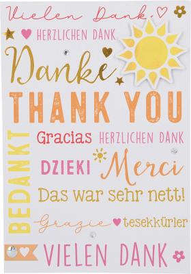 Vielen Dank herzlichen Dank Danke
