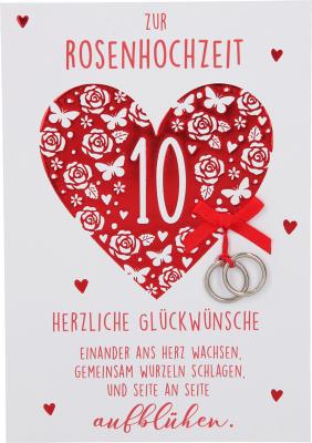 Zur Rosenhochzeit 10 Herzliche...
