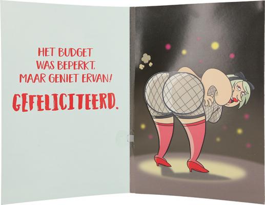 Happy Birthday! De stripper is al...