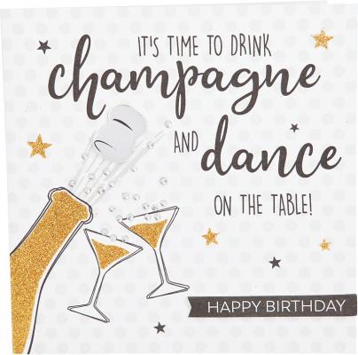 It's time to drink champagne and dance..